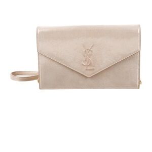 Yves Saint Laurent Beige Wristlet Clutch